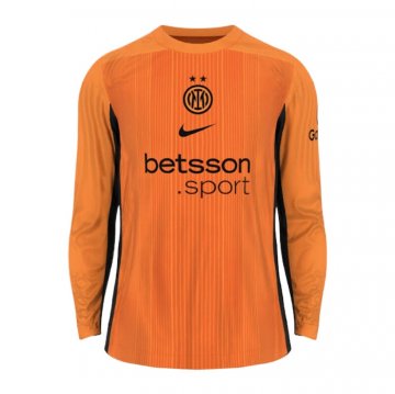 Camiseta Inter Milan Portero Manga Larga 25-26 Naranja