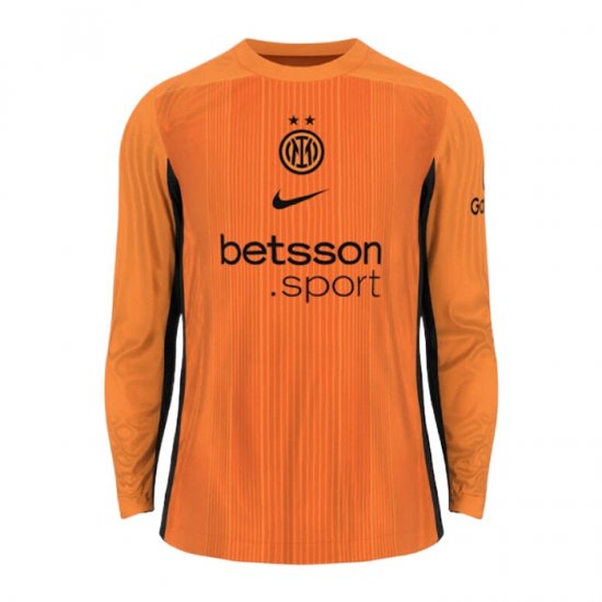 Camiseta Inter Milan Portero Manga Larga 25-26 Naranja - Haga un click en la imagen para cerrar