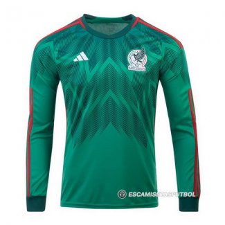 Camiseta Mexico 1ª Manga Larga 2022