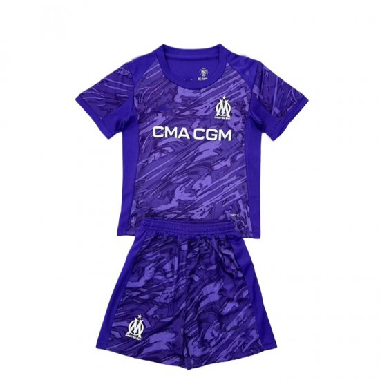 Camiseta Olympique Marsella Portero Nino 25-26 Purpura - Haga un click en la imagen para cerrar