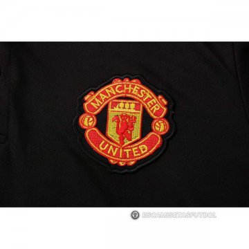 Camiseta Polo del Manchester United 22-23 Negro