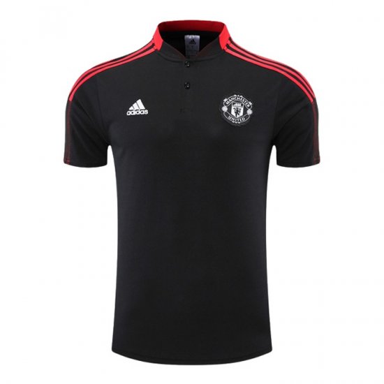 Camiseta Polo del Manchester United 22-23 Negro y Rojo - Haga un click en la imagen para cerrar