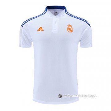 Camiseta Polo del Real Madrid 22-23 Blanco y Azul