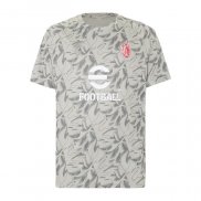 Camiseta Pre Partido del AC Milan 25-26 Gris