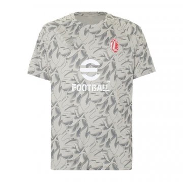 Camiseta Pre Partido del AC Milan 25-26 Gris