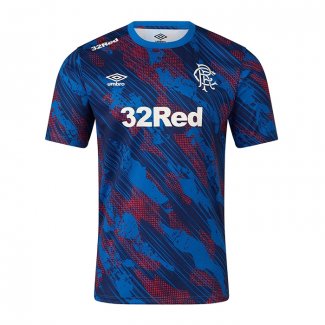 Camiseta Pre Partido del Rangers 25-26 Azul