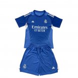 Camiseta Real Madrid Portero Nino 25-26 Azul