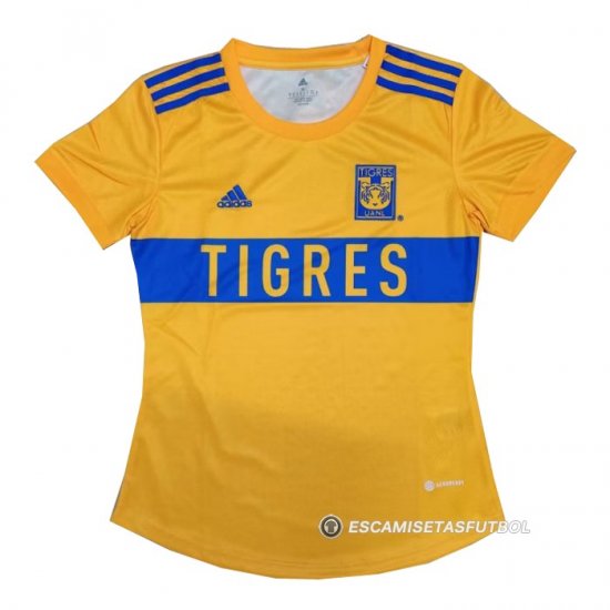 Camiseta Tigres UANL 1ª Mujer 22-23 - Haga un click en la imagen para cerrar