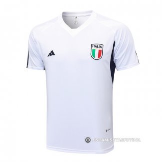 Camiseta de Entrenamiento Italia 23-24 Blanco