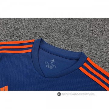 Camiseta de Entrenamiento Manchester United 2022-23 Azul