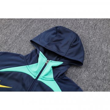 Chandal con Capucha del Brasil 22-23 Azul