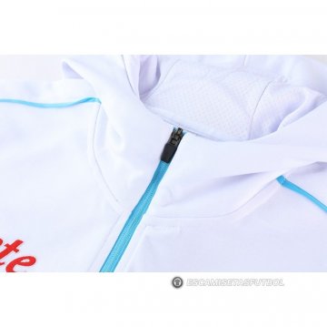 Chandal con Capucha del Napoli 22-23 Blanco