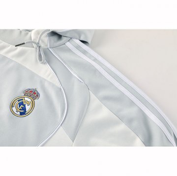 Chandal con Capucha del Real Madrid 2025 Gris