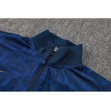 Chandal de Chaqueta del Barcelona Nino 24-25 Azul Oscuro