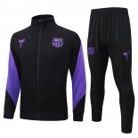 Chandal de Chaqueta del Barcelona Nino 25-26 Negro Purpura