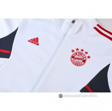 Chandal de Chaqueta del Bayern Munich Nino 22-23 Blanco