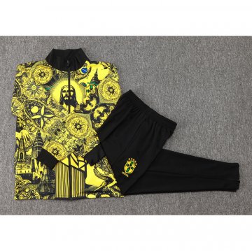 Chandal de Chaqueta del Brasil Jesus Nino 24-25 Amarillo