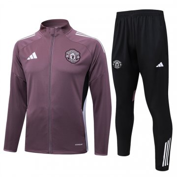 Chandal de Chaqueta del Manchester United 25-26 Marron