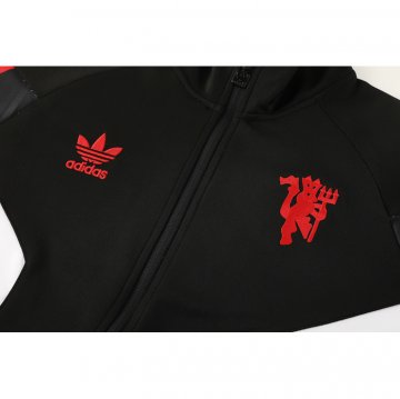 Chandal de Chaqueta del Manchester United Nino 2024-2025 Negro