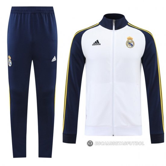 Chandal de Chaqueta del Real Madrid 22-23 Blanco y Azul - Haga un click en la imagen para cerrar