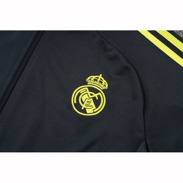 Chandal de Chaqueta del Real Madrid Nino 25-26 Gris Amarillo