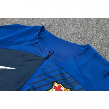 Chandal de Sudadera del Barcelona 23-24 Azul Oscuro