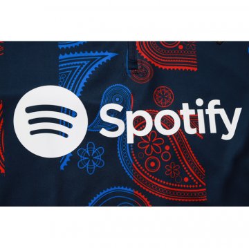 Chandal de Sudadera del Barcelona Nino 2024-25 Azul y Rojo