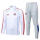 Chandal de Sudadera del Bayern Munich Nino 25-26 Blanco Rojo