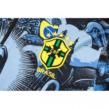 Chandal de Sudadera del Brasil Jesus 24-25 Azul