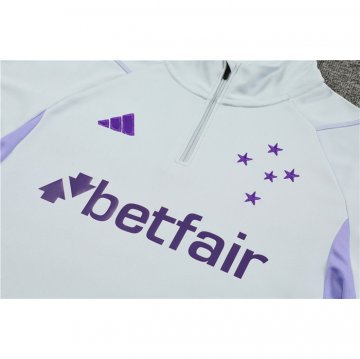 Chandal de Sudadera del Cruzeiro Nino 23-24 Gris