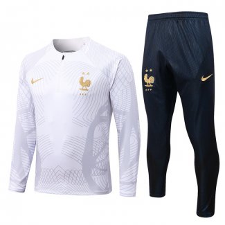 Chandal de Sudadera del Francia 2022-23 Blanco