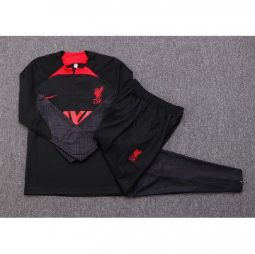 Chandal de Sudadera del Liverpool Nino 22-23 Negro