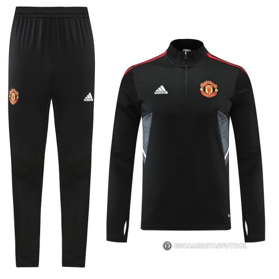 Chandal de Sudadera del Manchester United 2022-23 Negro - Haga un click en la imagen para cerrar