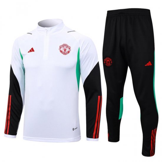 Chandal de Sudadera del Manchester United 23-24 Blanco - Haga un click en la imagen para cerrar