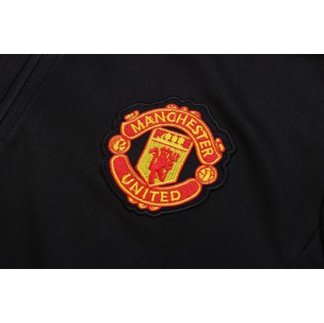Chandal de Sudadera del Manchester United Nino 22-23 Negro