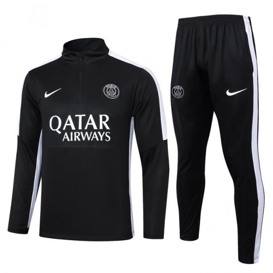 Chandal de Sudadera del Paris Saint-Germain Nino 2023-24 Negro - Haga un click en la imagen para cerrar