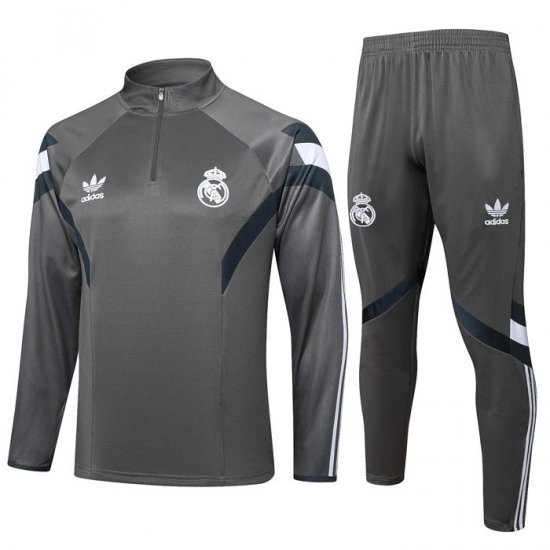 Chandal de Sudadera del Real Madrid 2024-25 Gris - Haga un click en la imagen para cerrar