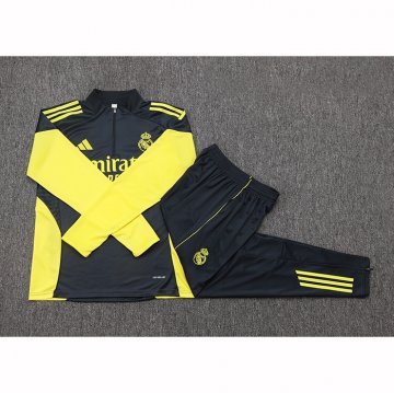 Chandal de Sudadera del Real Madrid 25-26 Negro Amarillo