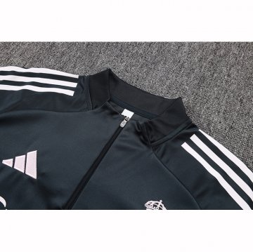 Chandal de Sudadera del Real Madrid Nino 25-26 Gris Oscuro