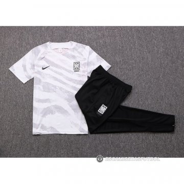 Chandal del Corea del Sur Manga Corta 22-23 Blanco