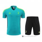 Chandal del Juventus Manga Corta 22-23 Azul y Verde - Pantalon Corto