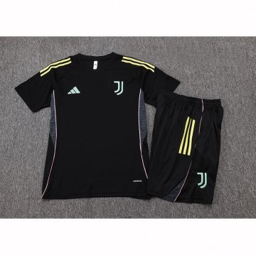 Chandal del Juventus Manga Corta 25-26 Negro - Pantalon Corto