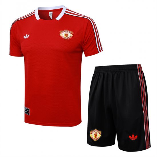 Chandal del Manchester United Manga Corta 25-26 Rojo - Pantalon Corto - Haga un click en la imagen para cerrar