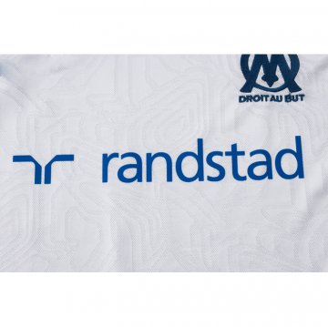 Chandal del Olympique Marsella Manga Corta 24-25 Blanco - Pantalon Corto