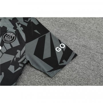 Chandal del Paris Saint-Germain Manga Corta 2022-23 Gris - Pantalon Corto
