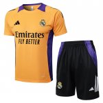 Chandal del Real Madrid Manga Corta 2024-25 Amarillo - Pantalon Corto