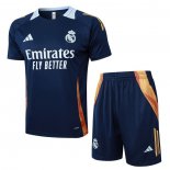 Chandal del Real Madrid Manga Corta 2024-25 Azul - Pantalon Corto