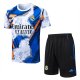 Chandal del Real Madrid Manga Corta 25-26 Blanco Azul - Pantalon Corto