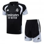 Chandal del Real Madrid Manga Corta 25-26 Negro - Pantalon Corto