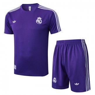 Chandal del Real Madrid Manga Corta 25-26 Purpura - Pantalon Corto